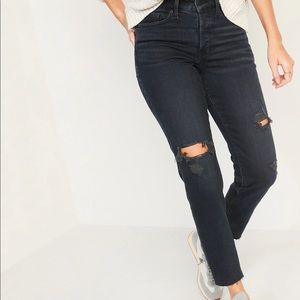 Old Navy OG straight high rise jeans size 0 NEW